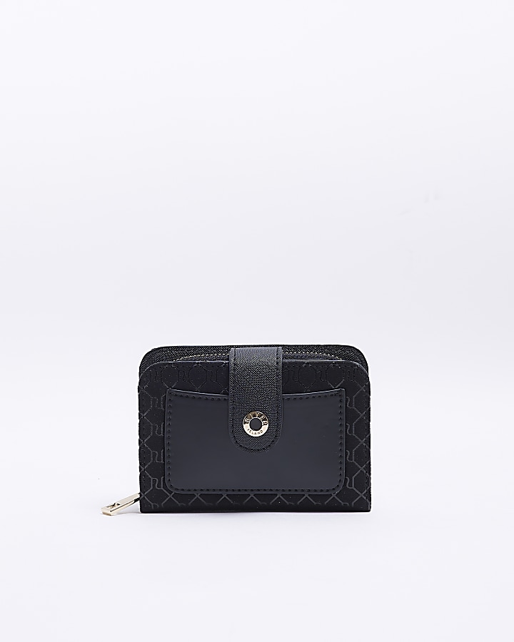 Black RI monogram purse