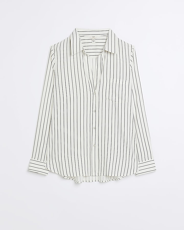 Beige striped shirt