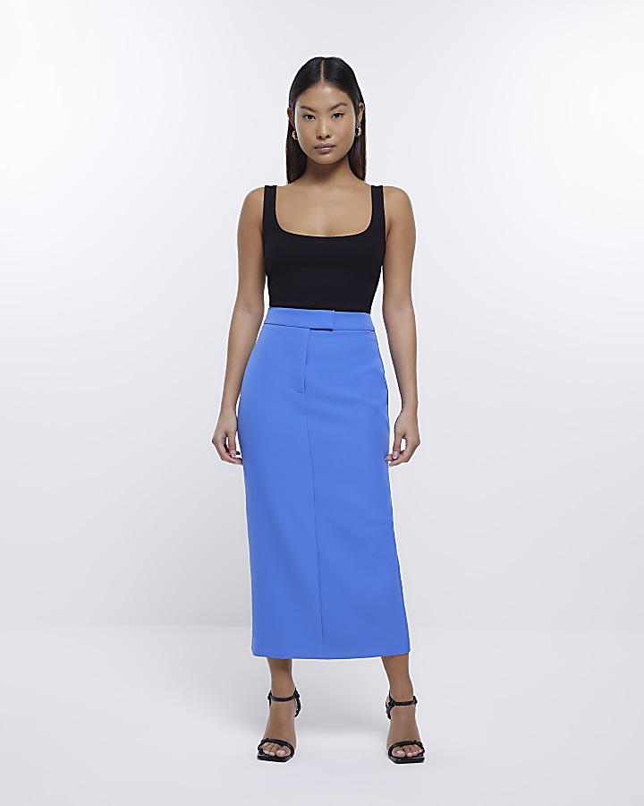 High waisted maxi outlet skirt petite