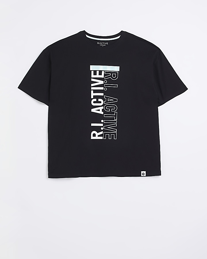 Plus black RI Active graphic print t-shirt