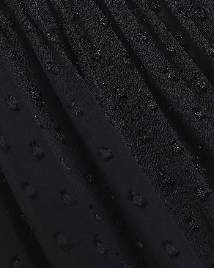 Black embellished layered playsuit