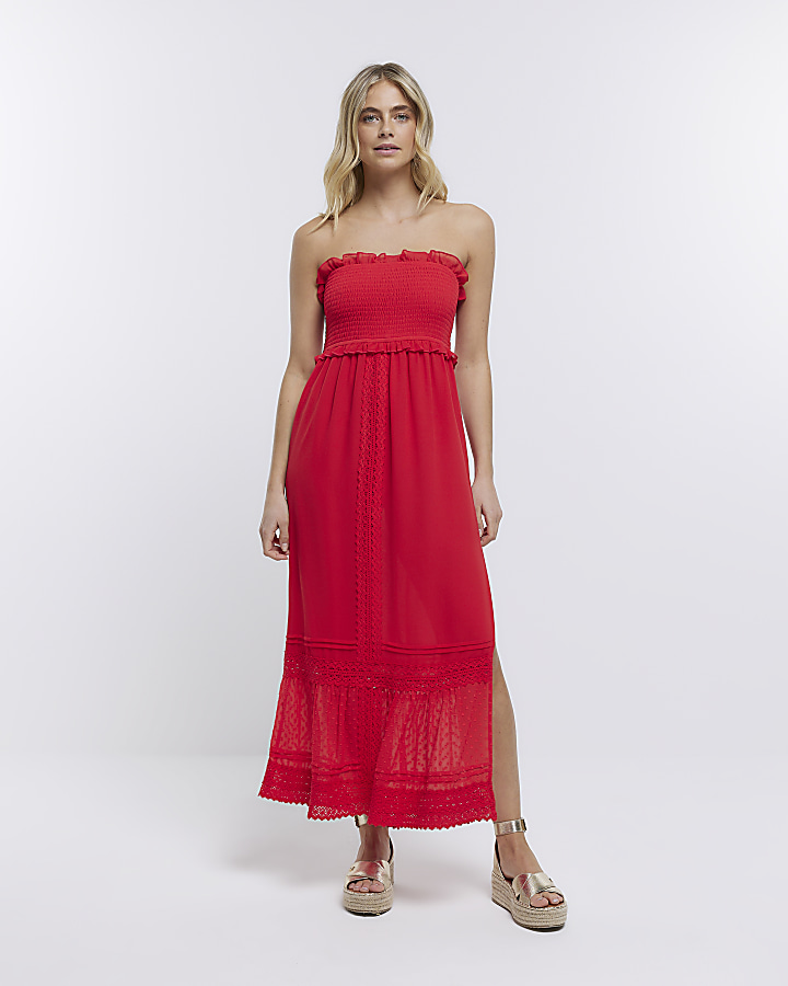 Bandeau midi sale beach dress