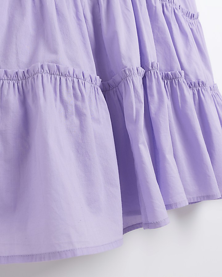 Plus Purple Beach Mini Dress