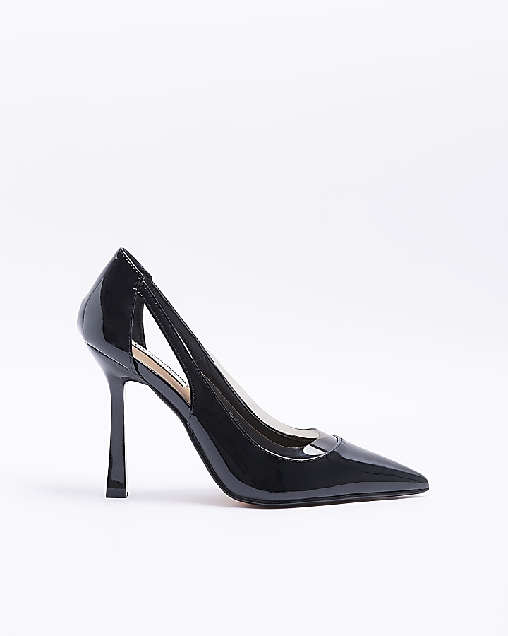 Wide fit hotsell patent court shoes