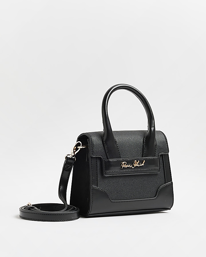 Black mini cross body bag River Island