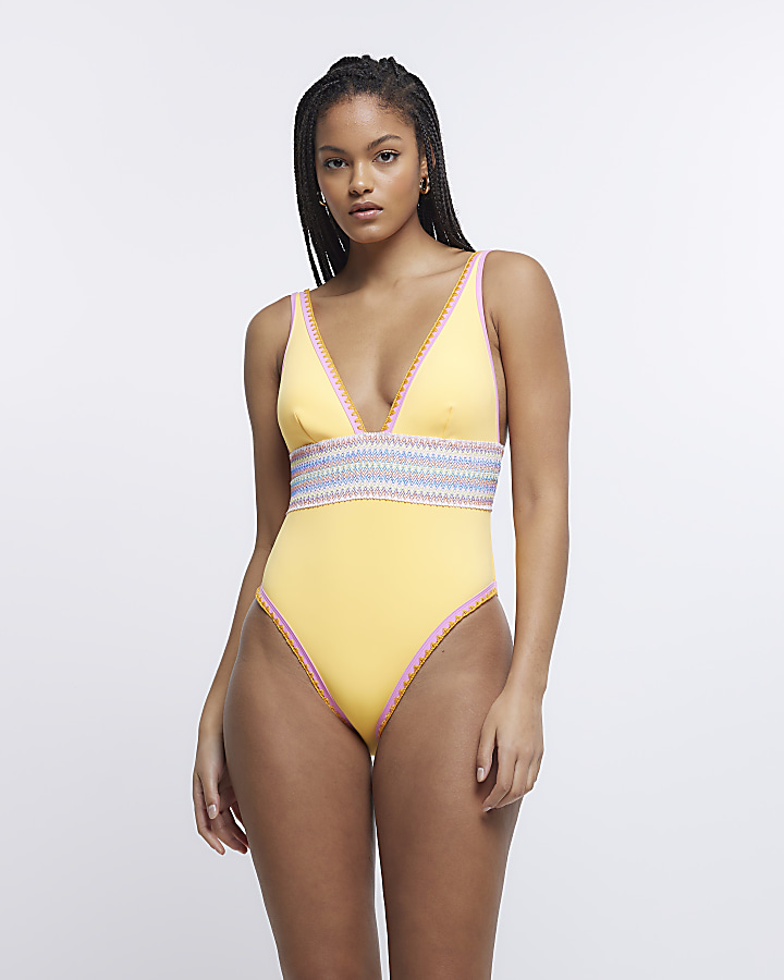 River island store orange swimsuit