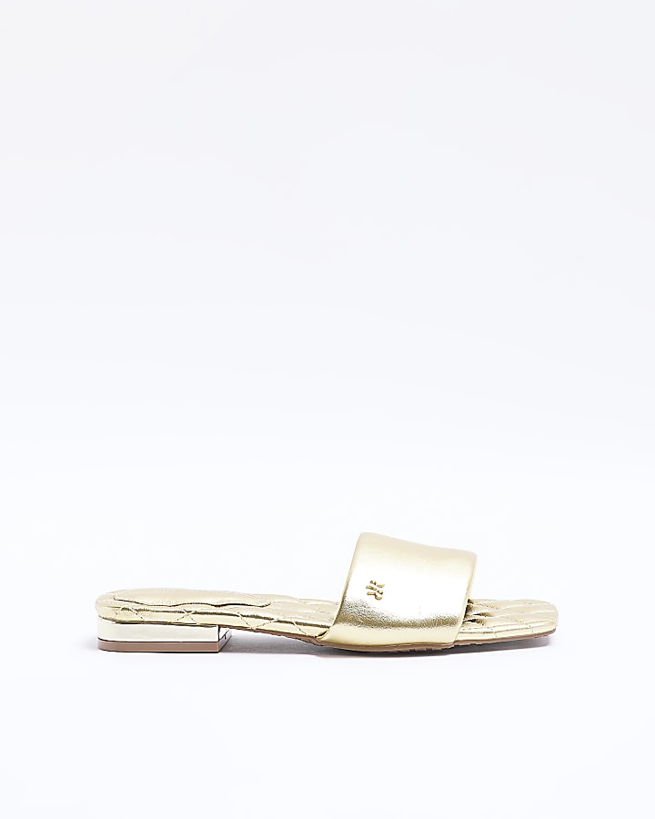 Ladies best sale gold sliders