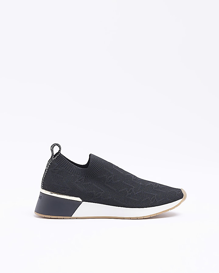 River island 2025 black trainers