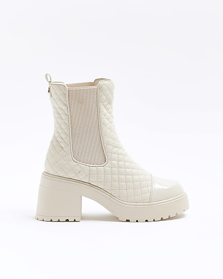 River island cream store boots