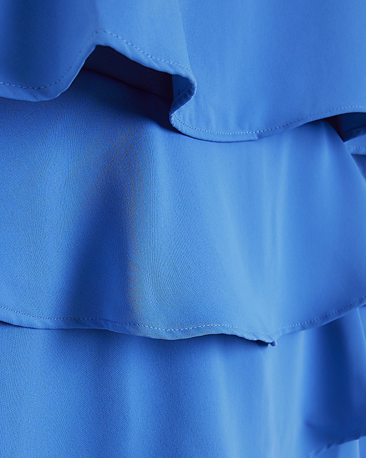 Blue layered jumpsuit