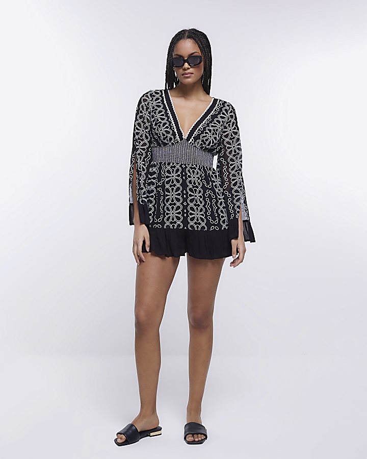 River island 2024 beach playsuit