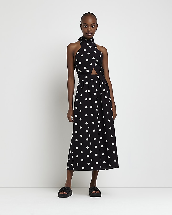 Warehouse alternative sale polka dot dress