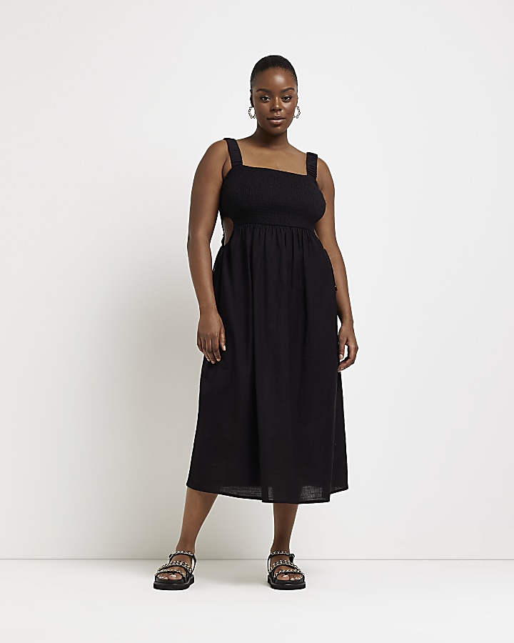 Black midi hotsell beach dress