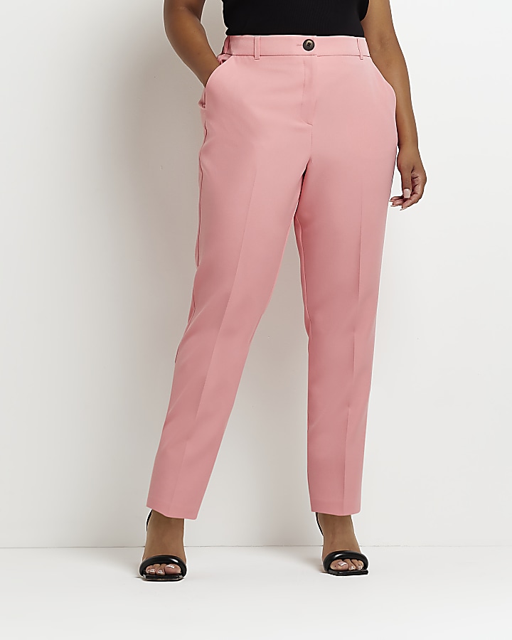 Light pink cigarette trousers new arrivals