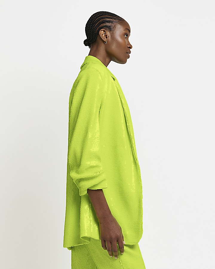 Lime green 2024 jacket river island