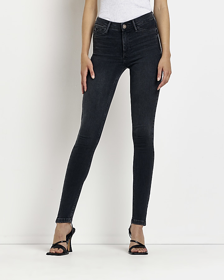 Black molly best sale jeans river island