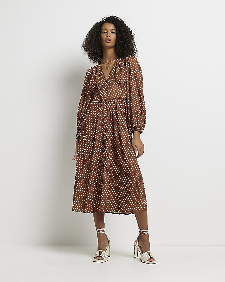 Polka dot dress river hot sale island