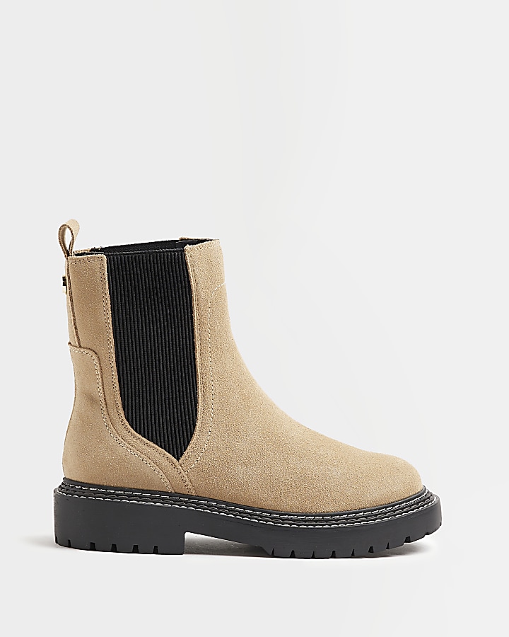 Wide fit boots hot sale river island