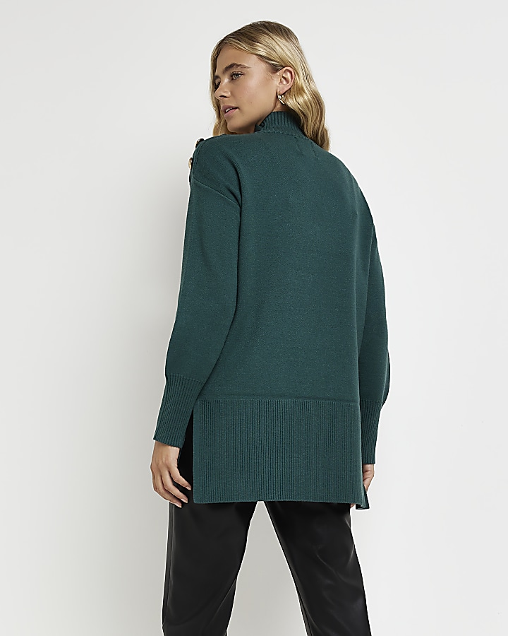 Green oversized jumper
