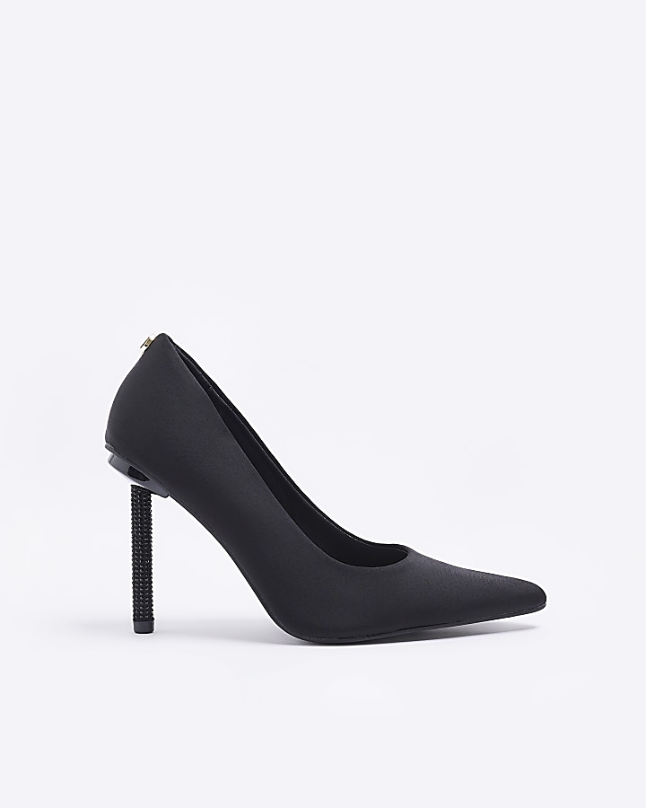 Wide fit best sale black pointed heels