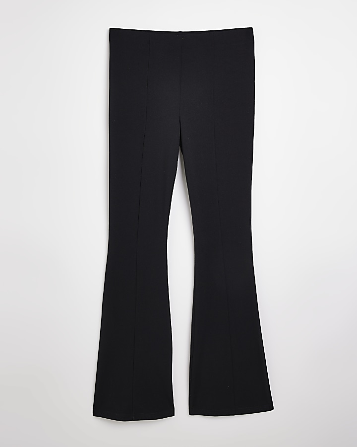 Black flared trousers | River Island