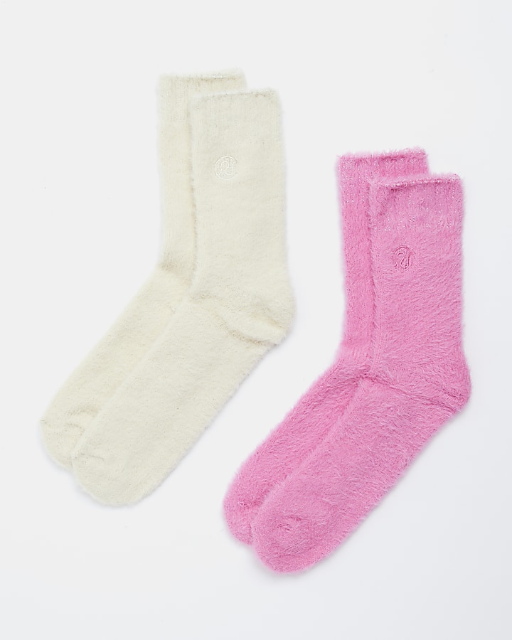 Pink cosy socks multipack