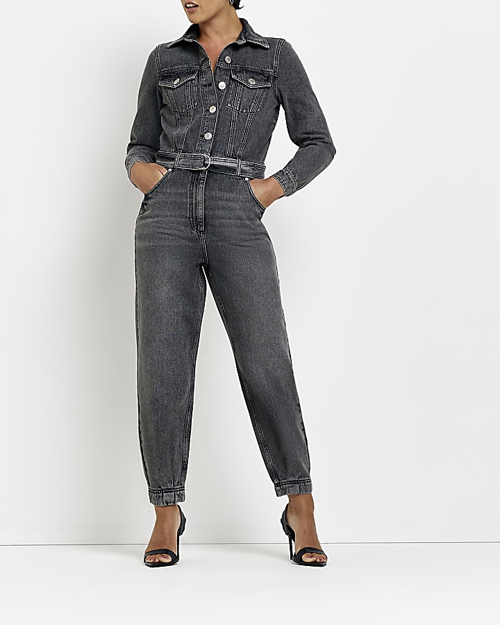 Denim jumpsuit cheap river island