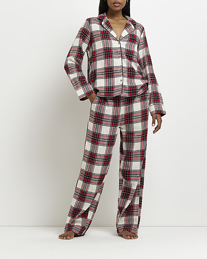 Red Check Pyjama Set