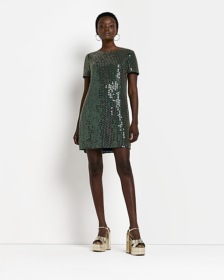 Sequin 2025 shift dress