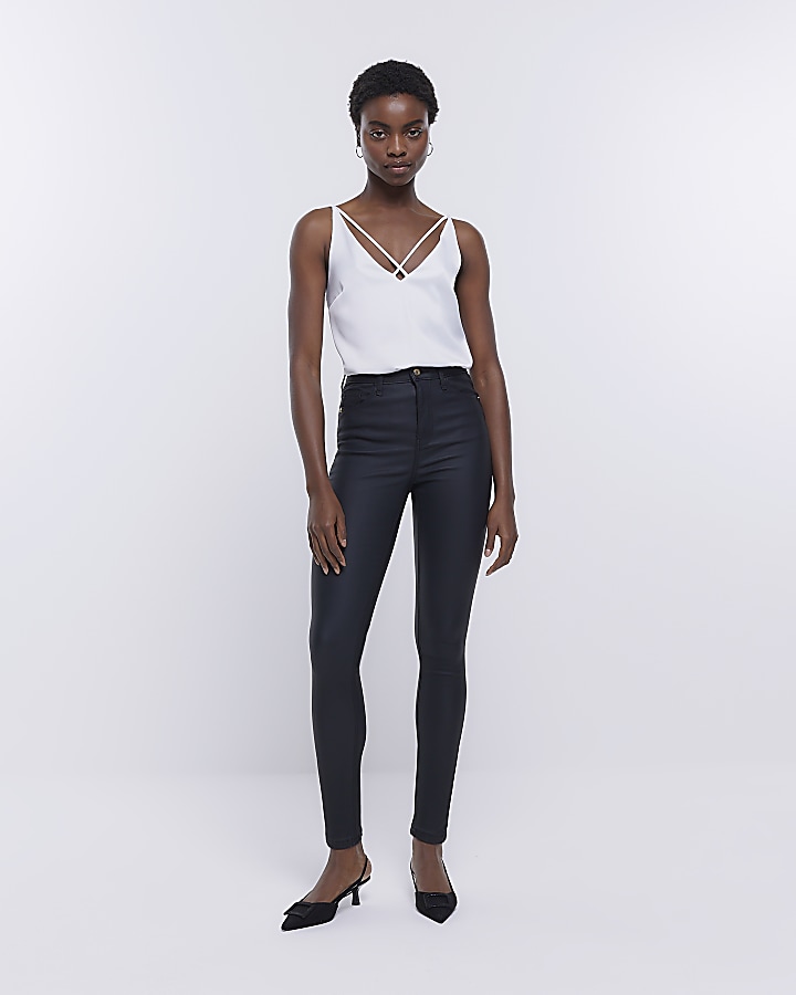 Shaping Skinny Regular Jeans - Black/coated - Ladies