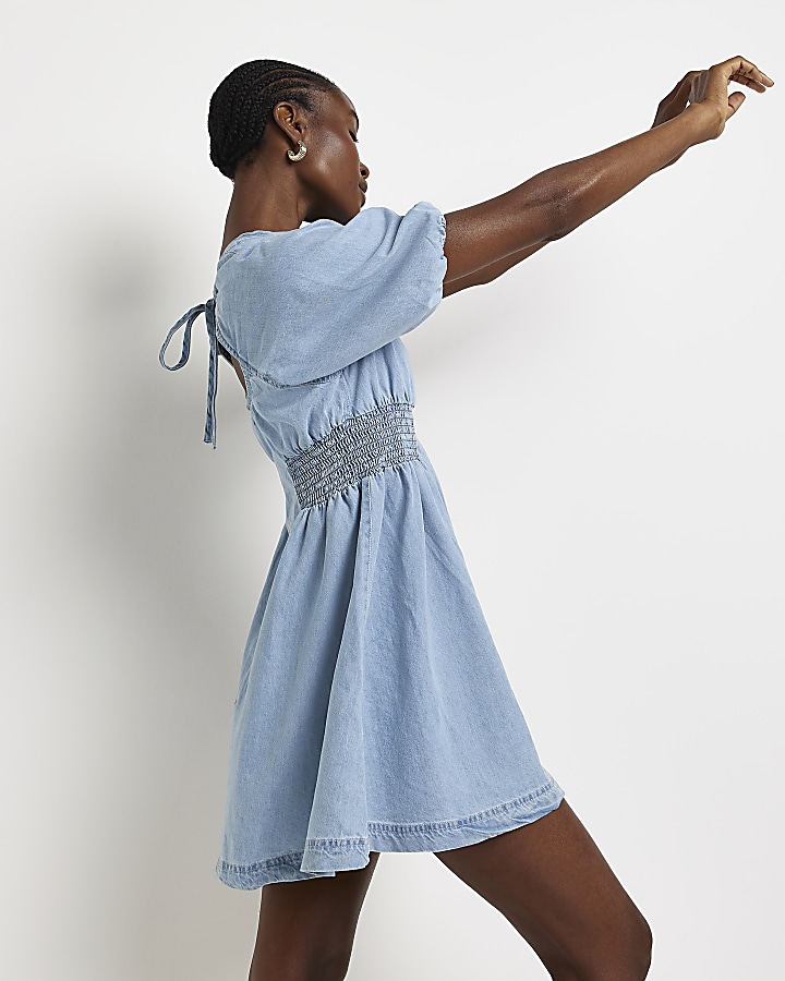 Jean cheap skater dress