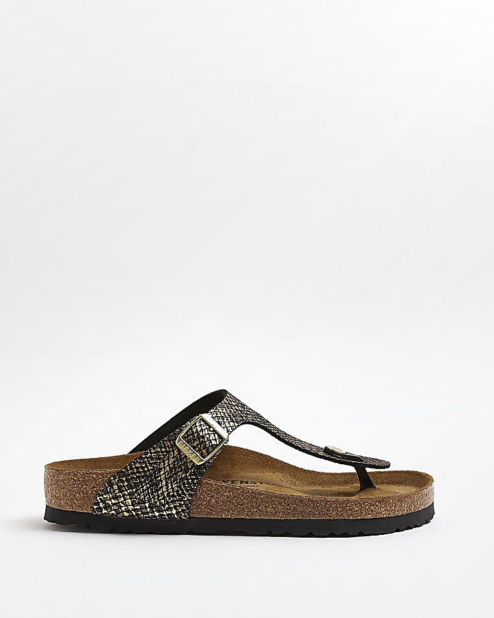 Black leopard print store birkenstock