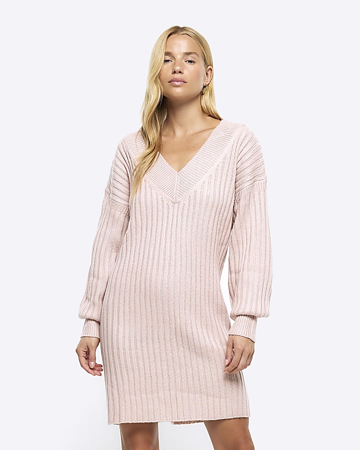 Pink long sleeve online jumper