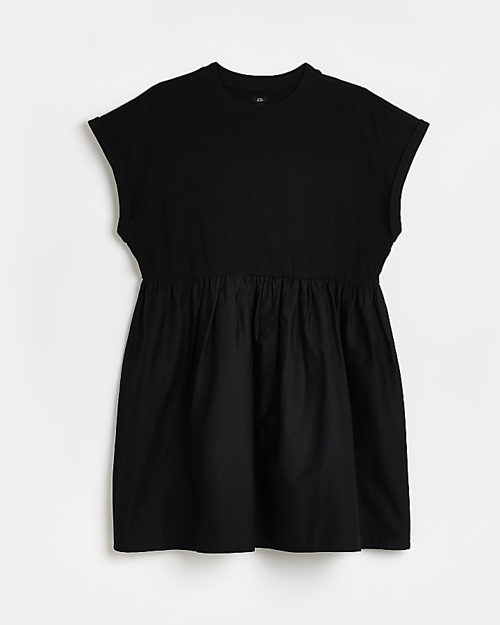 Black t-shirt mini dress