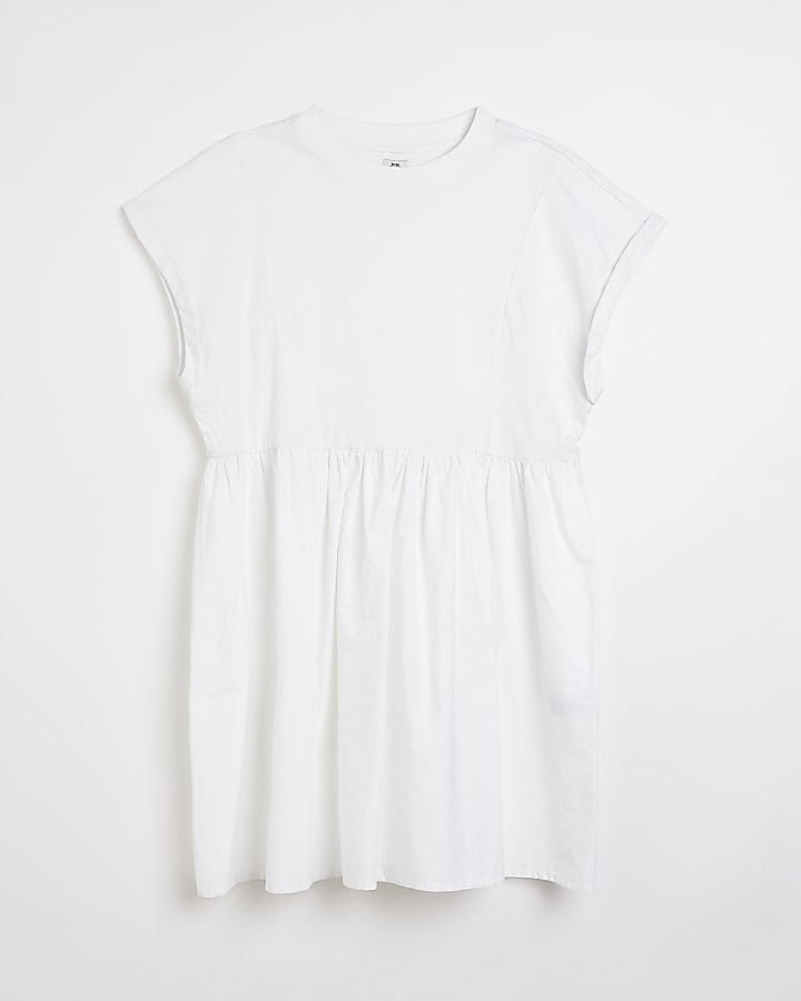 White t-shirt mini dress
