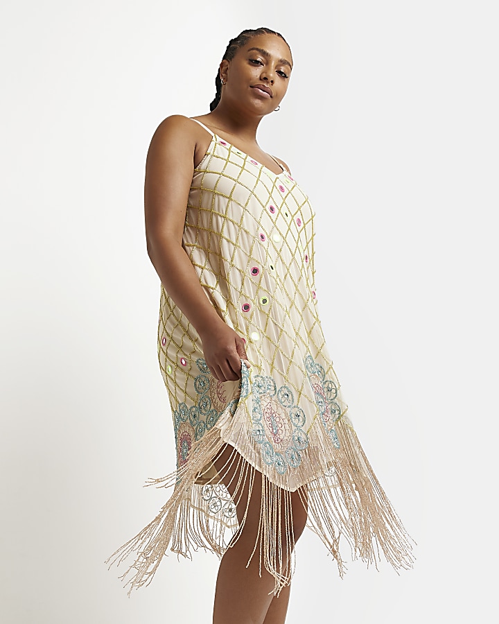 Fringe dress hotsell river island