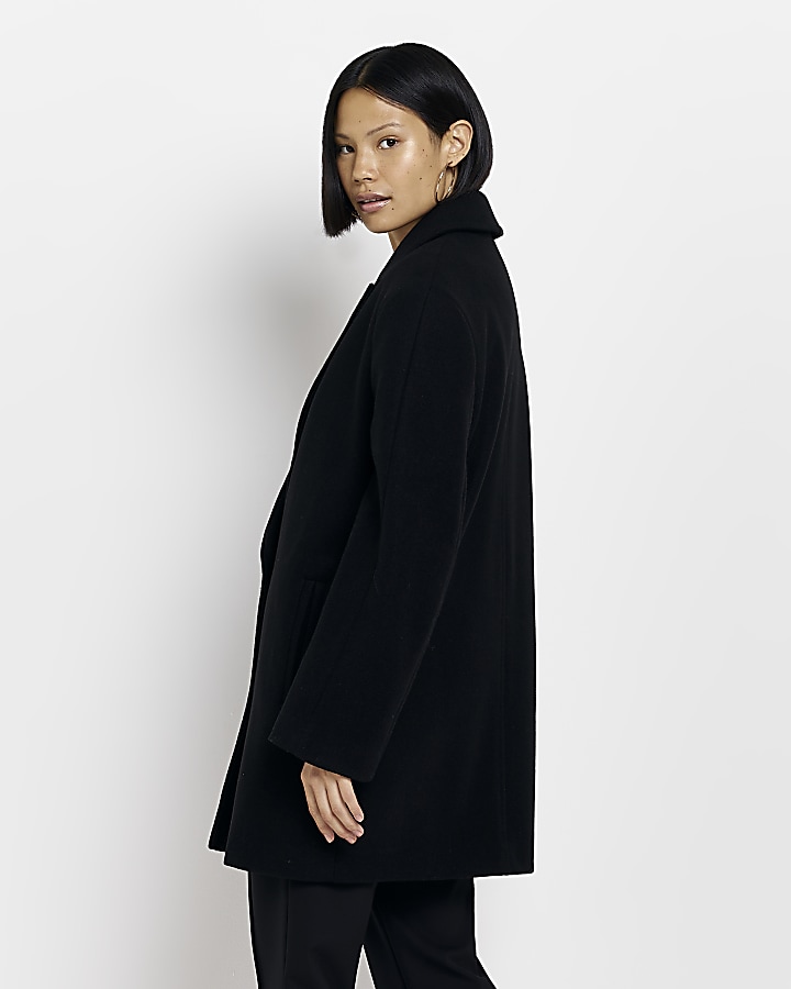 Black oversized blazer coat