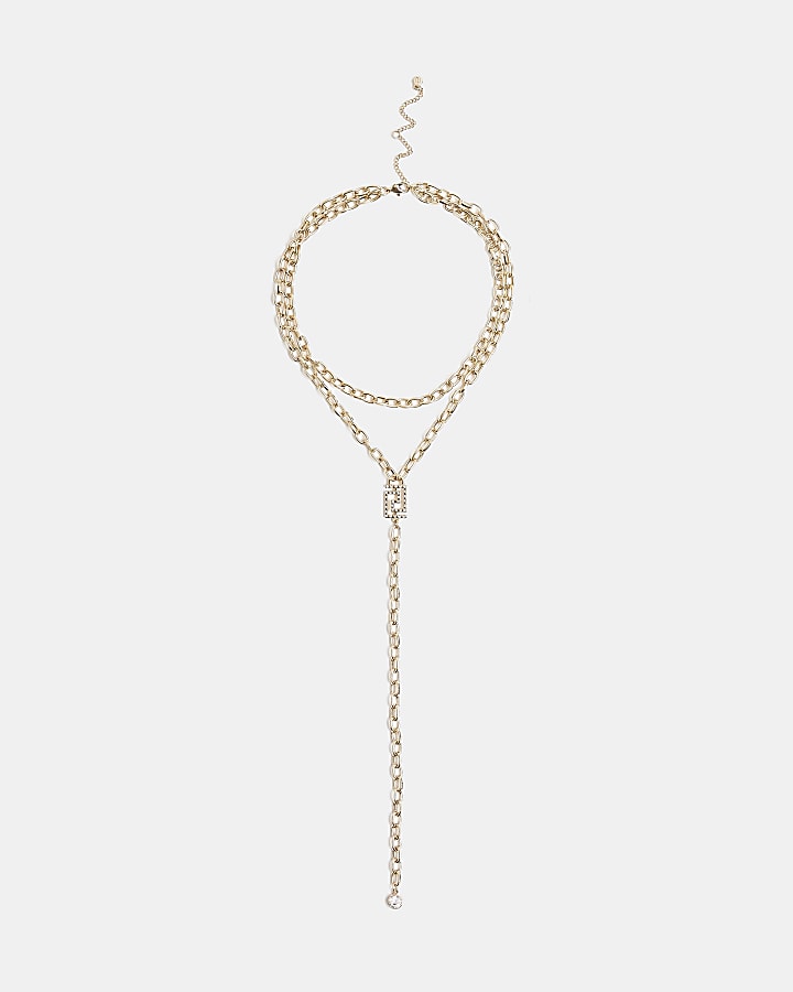 Gold pendant necklace