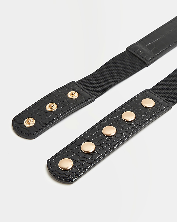 Black chain link detail belt