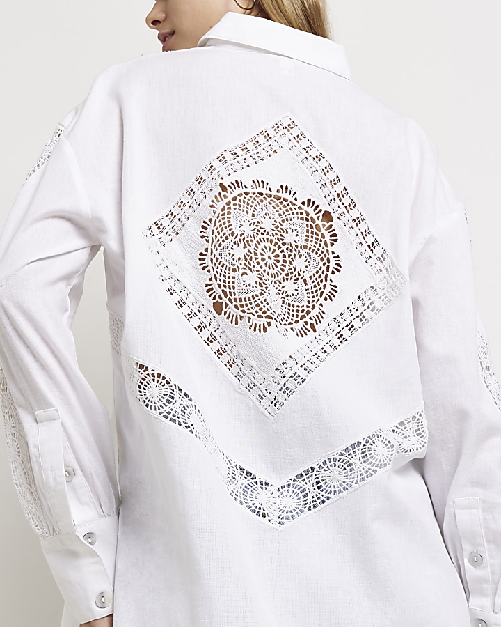White crochet shirt