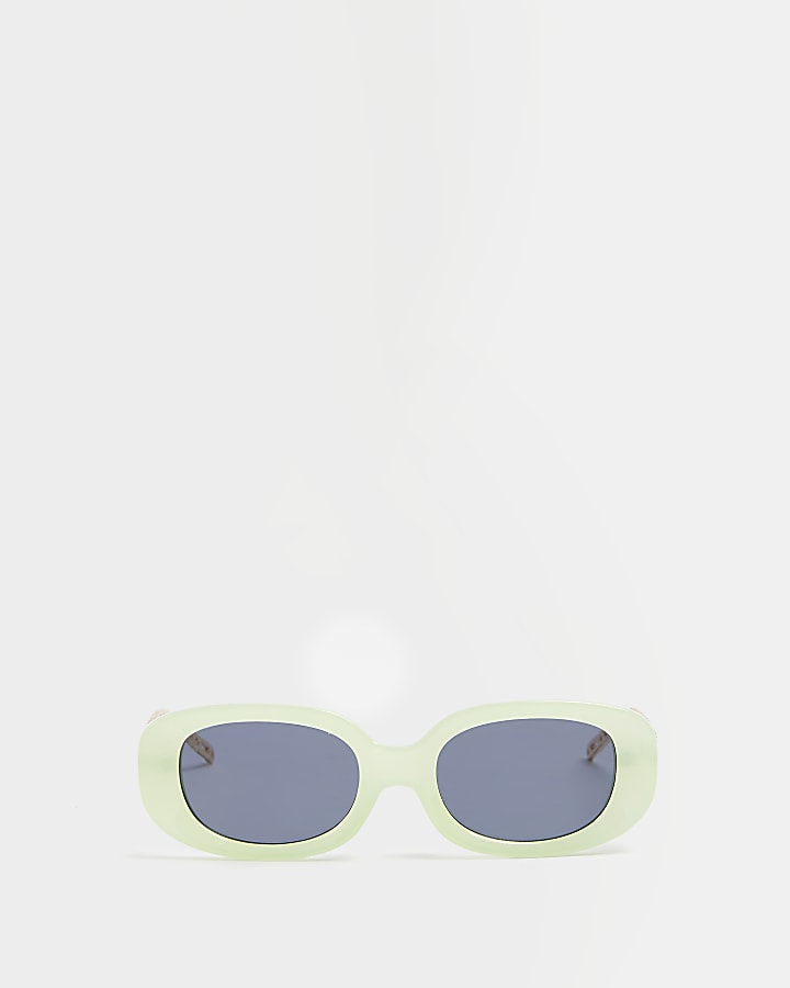 Green oval sunglasses