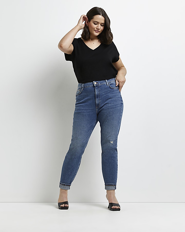 River island mom store jeans