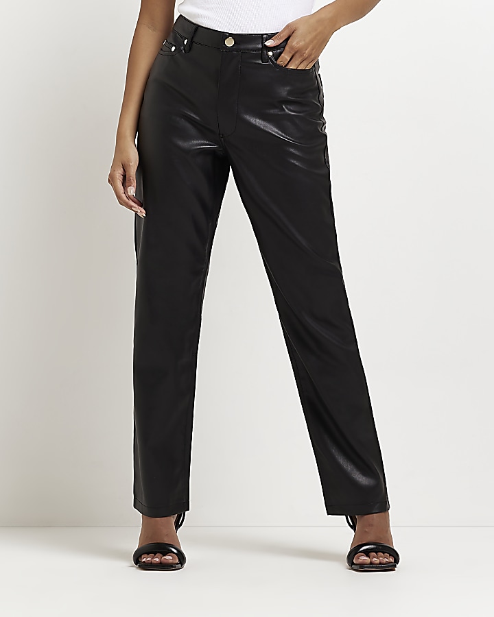 River island leather on sale trousers