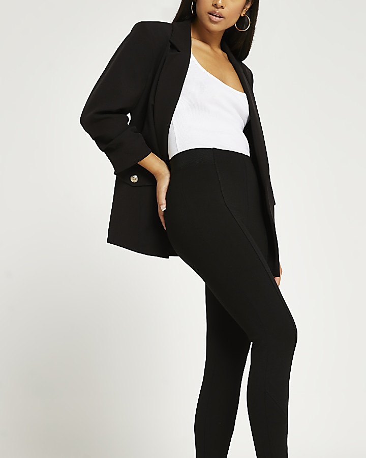 Buy River Island Petite Black Jersey Leggings from the Next UK