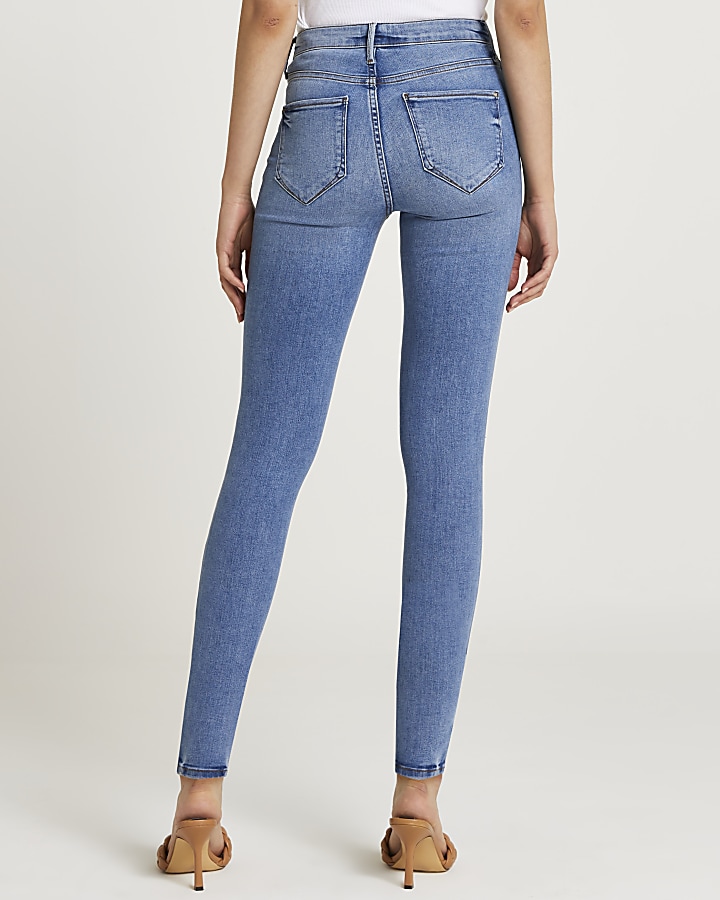 Black Molly mid rise skinny jeans multipack | River Island