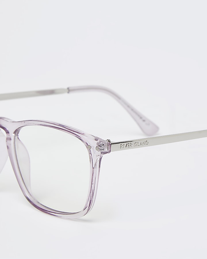 Purple blue light lens glasses