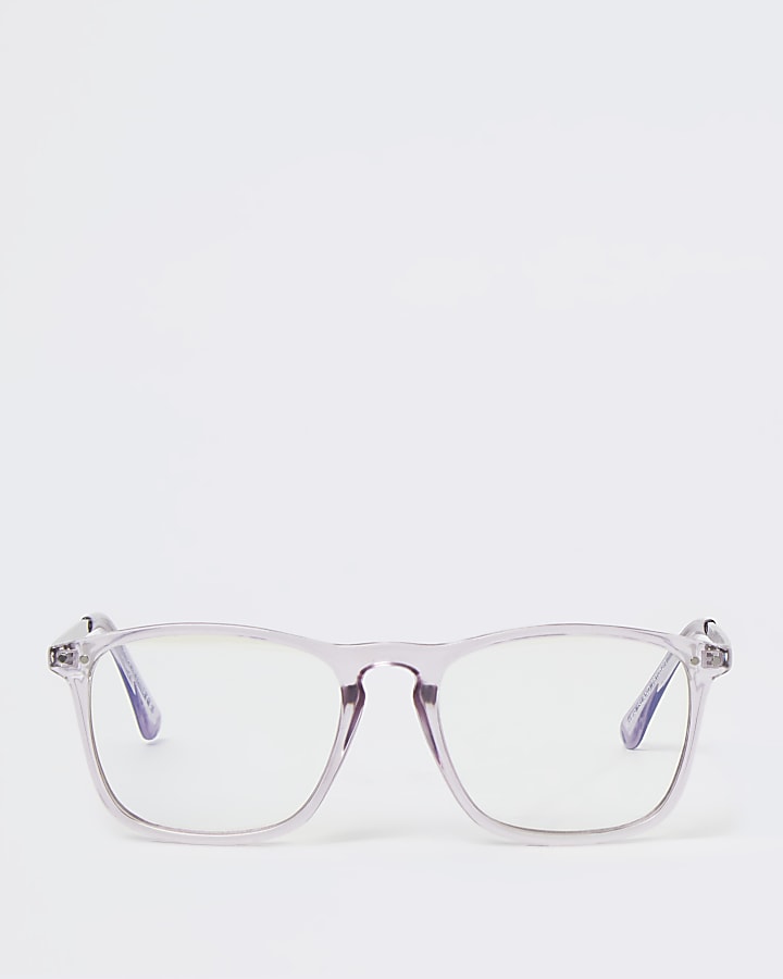 Purple blue light lens glasses