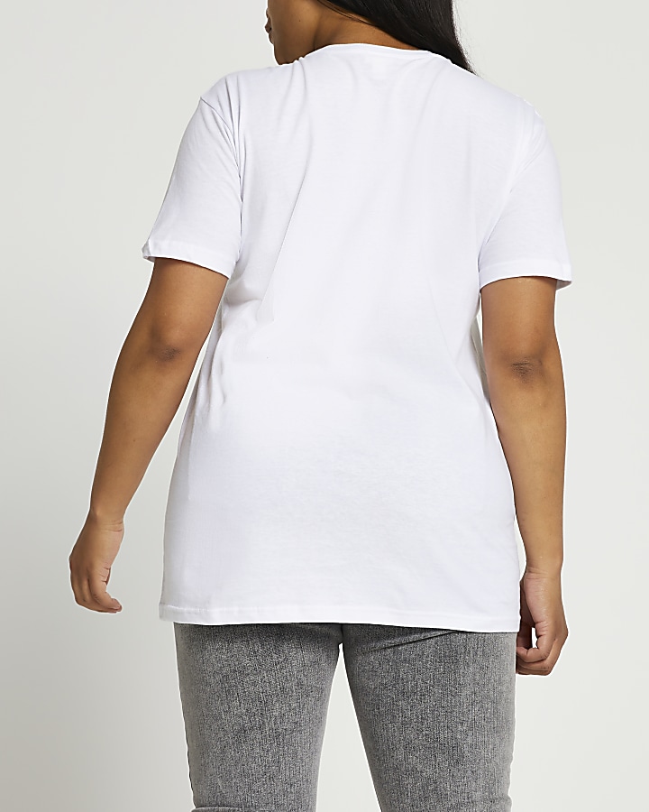 White short sleeve atelier jungle box t-shirt