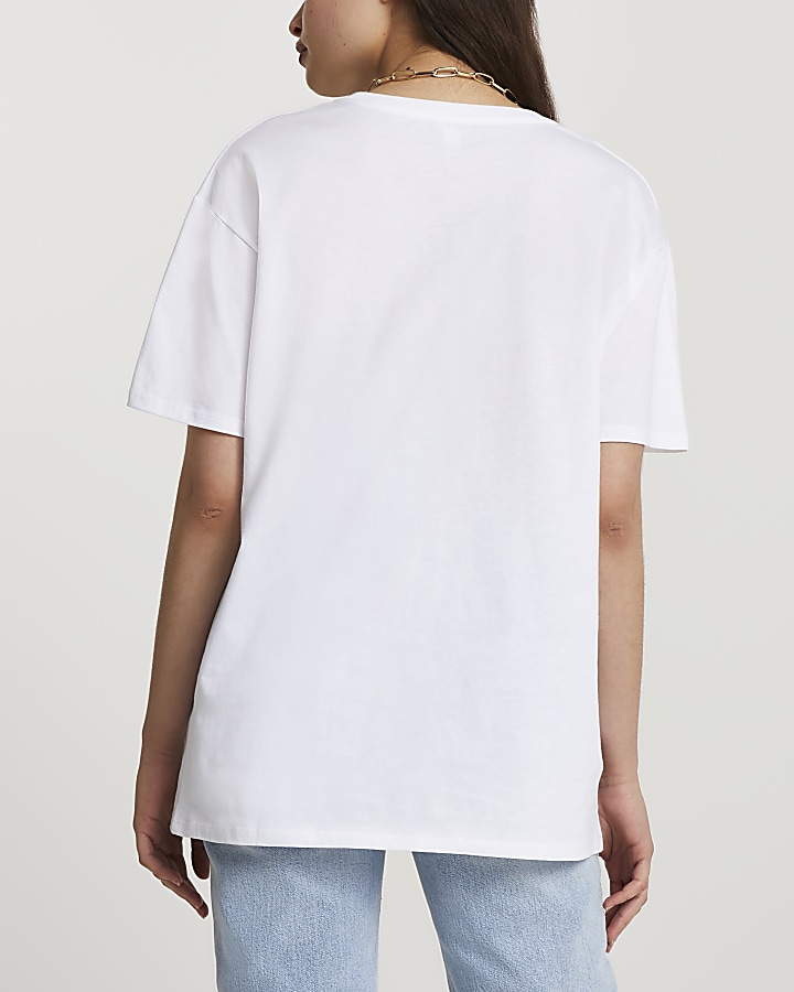 White short sleeve Hollywood Hills t-shirt