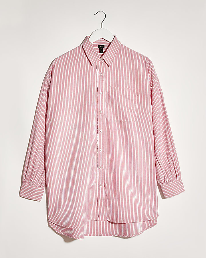 Pink long sleeve oxford shirt